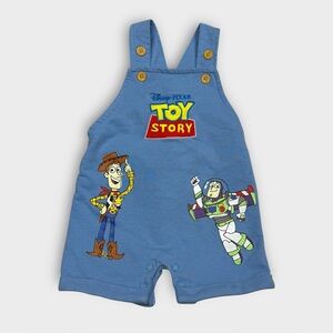 Disney Baby Toy Story Woody Buzz Lightyear Blue Romper 0-3M PPTH206